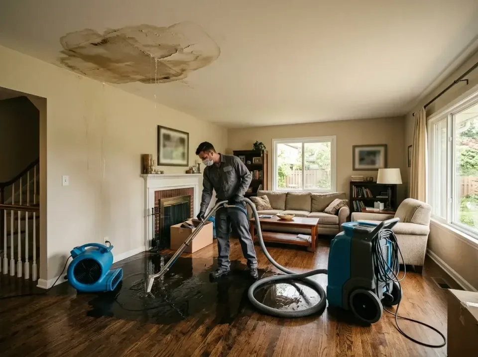attic-pipe-burst-ceiling-drip-008 — frequently asked questions, Water Damage Restoration & Carpet Care in Seabrook, MD